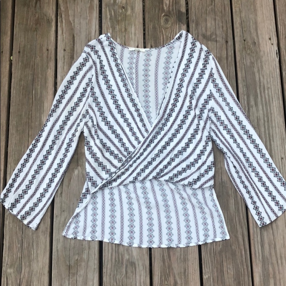 High to low deep v wrap top from LF